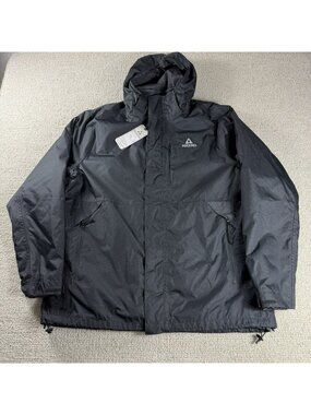 Ascend 3 in 1 Full-Zip Waterproof Jacket Coat Black Men’s Size XL